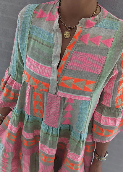 Ellie - Atmungsaktives Baumwoll-Hanf Sommerkleid