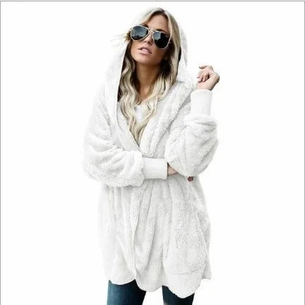 Cathy | Herbst- und Winter-Cardigan aus doppellagigem Fleece