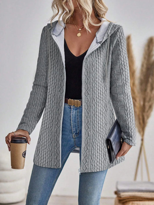 Sharmaine | Elegante Jacke mit Kapuze