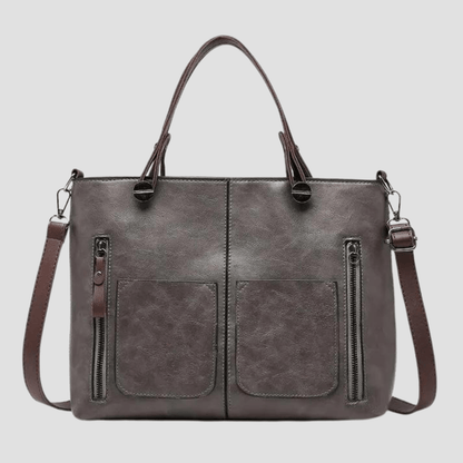 Elegante vintage Leder Schultertasche