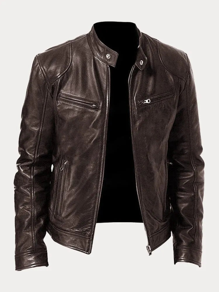 Victor Casual Lederjacke™: Zeitloses Design und Komfort