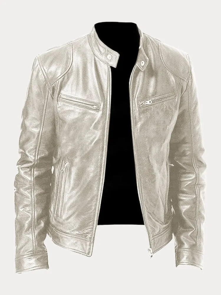 Victor Casual Lederjacke™: Zeitloses Design und Komfort