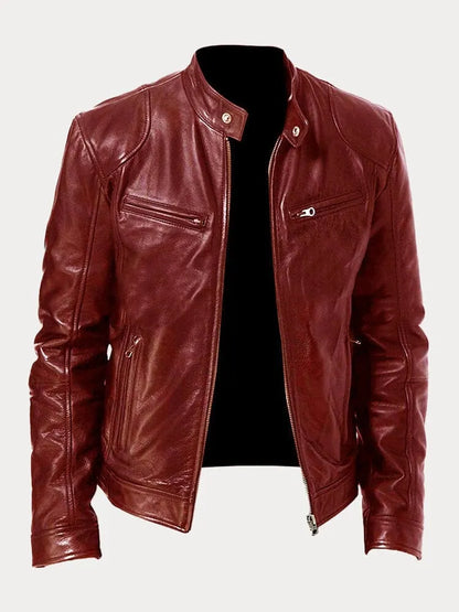 Victor Casual Lederjacke™: Zeitloses Design und Komfort