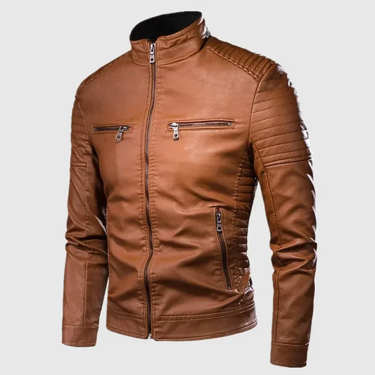Mikkel™ Armor – Vintage-Lederoptik mit gesteppten Schultern