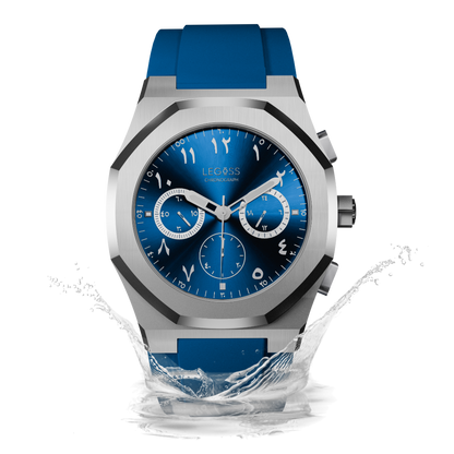 LEGOSS Uhr Blau Edition Arabische Zahlen