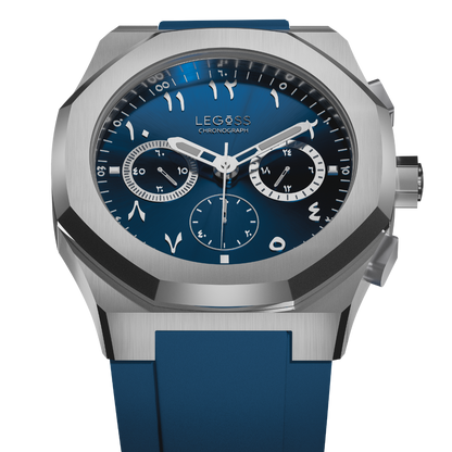 LEGOSS Uhr Blau Edition Arabische Zahlen