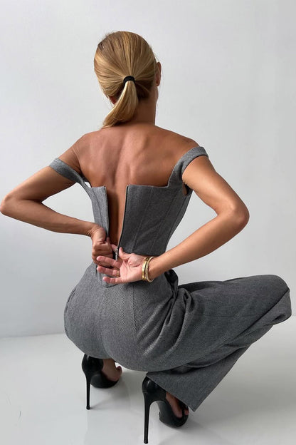 THARAH - Dreiteiliges Set mit doppelreihigem Blazer