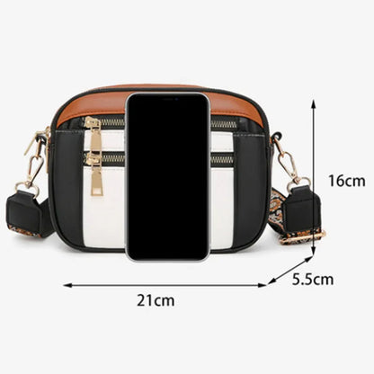 Violett | Verfeinerte Leder Schultertasche