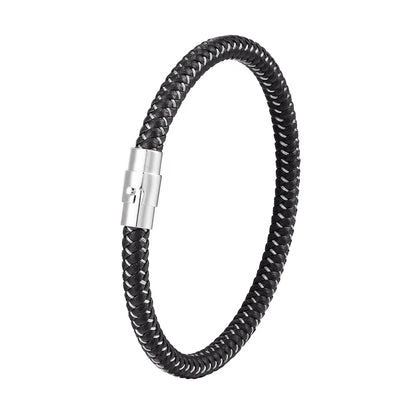 IronCore Wire Cuff Bracelet – Punk-Inspired Simple Style in Non-Fading Stainless Steel Cable, Classic and Durable Design for Men
