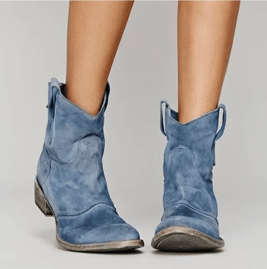 Roselle Wildleder-Westernstiefel