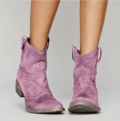 Roselle Wildleder-Westernstiefel