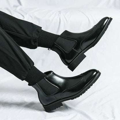 Dwight | Kunstleder-Chelsea-Stiefel
