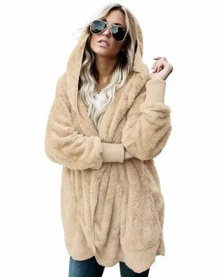 Cathy | Herbst- und Winter-Cardigan aus doppellagigem Fleece