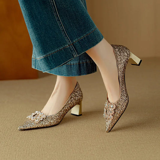 Gloria Glitzer-Pumps