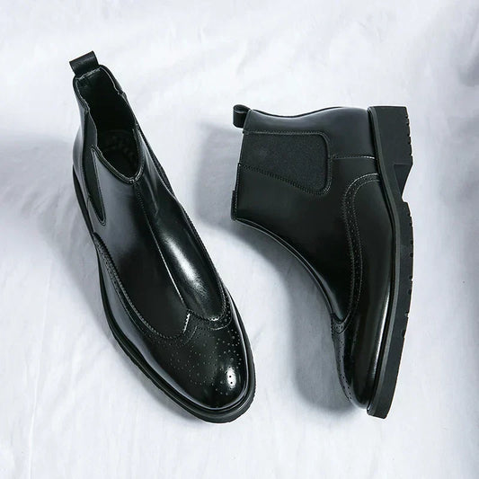 Dwight | Kunstleder-Chelsea-Stiefel