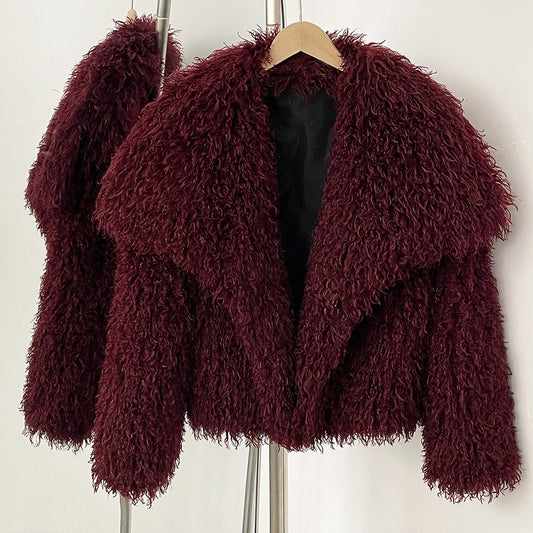 Sofia Amoretti Cozy Curl Kunstfellmantel