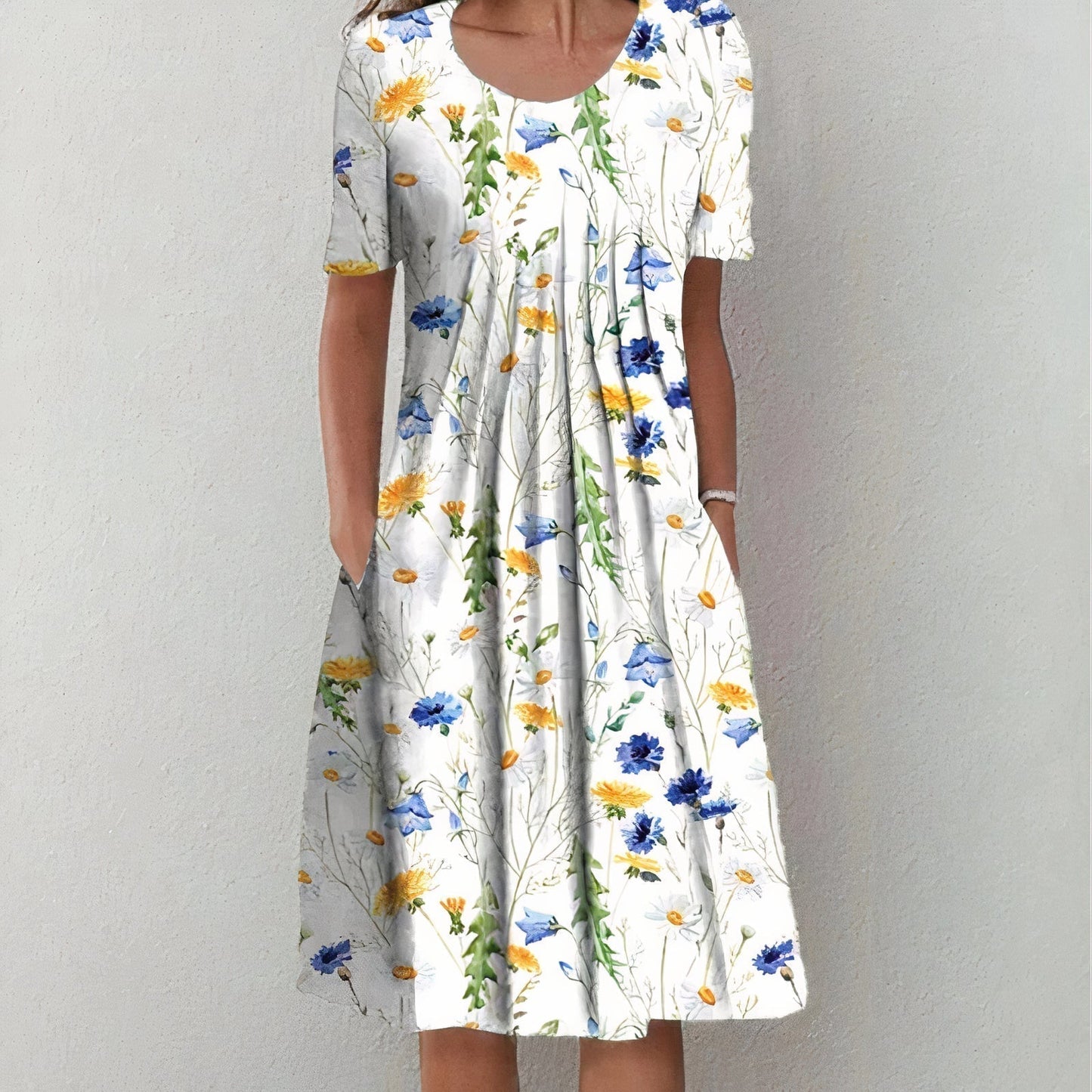 Leilani - Sommerblüten Rüschensommerkleid