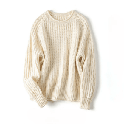 Serena Bequeme-Pullover mit lockerer Rippstruktur