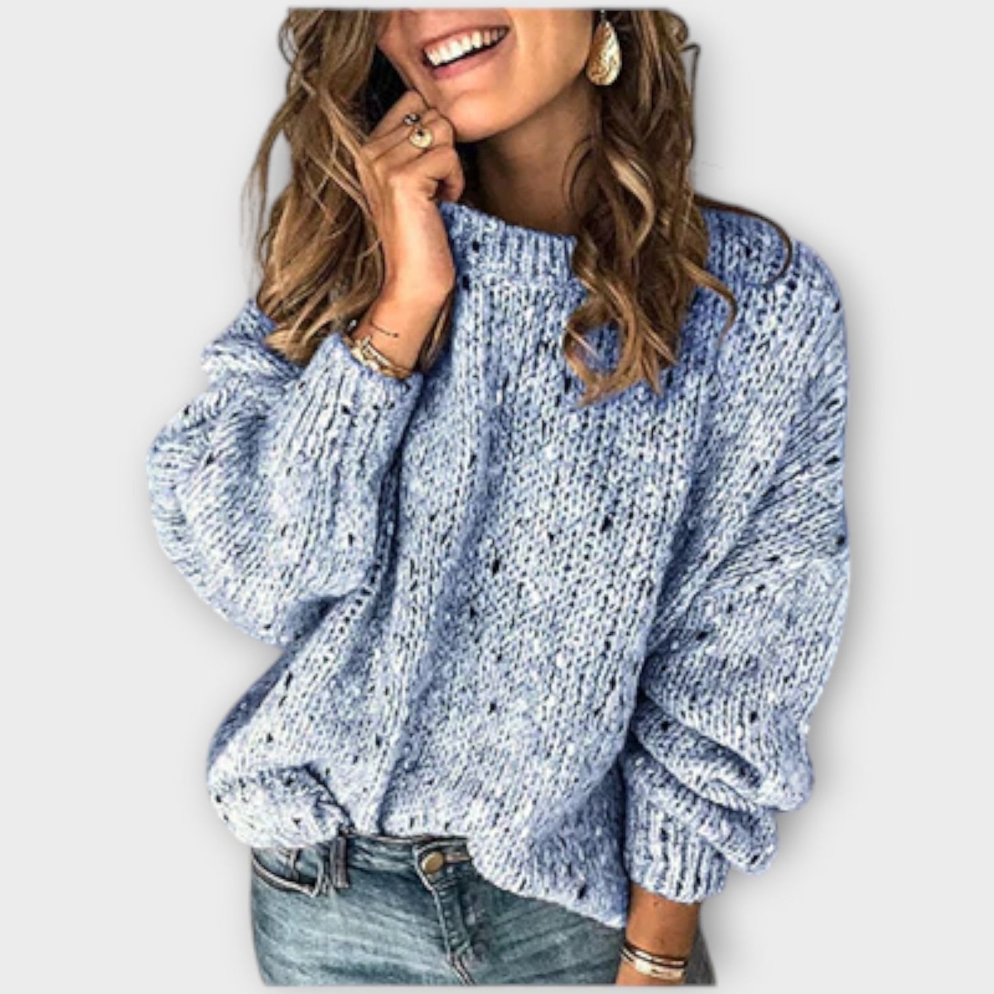 Gina - Gemütlicher Retro-Strickpullover