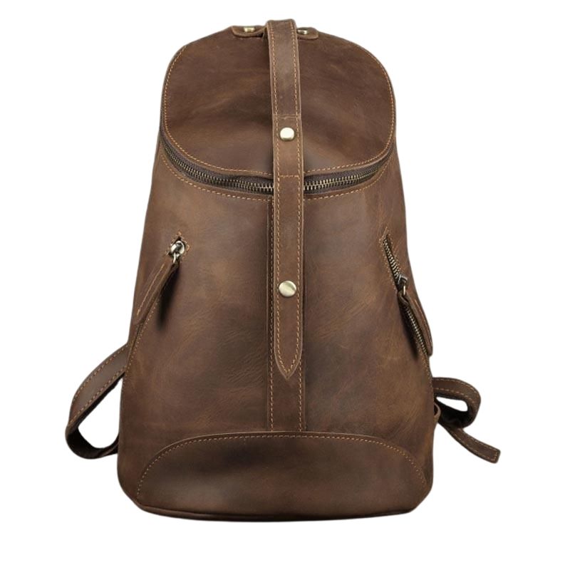 Vintage Leder Rucksack Tasche College