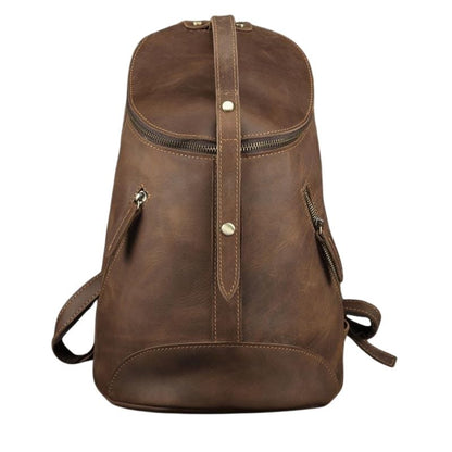 Vintage Leder Rucksack Tasche College