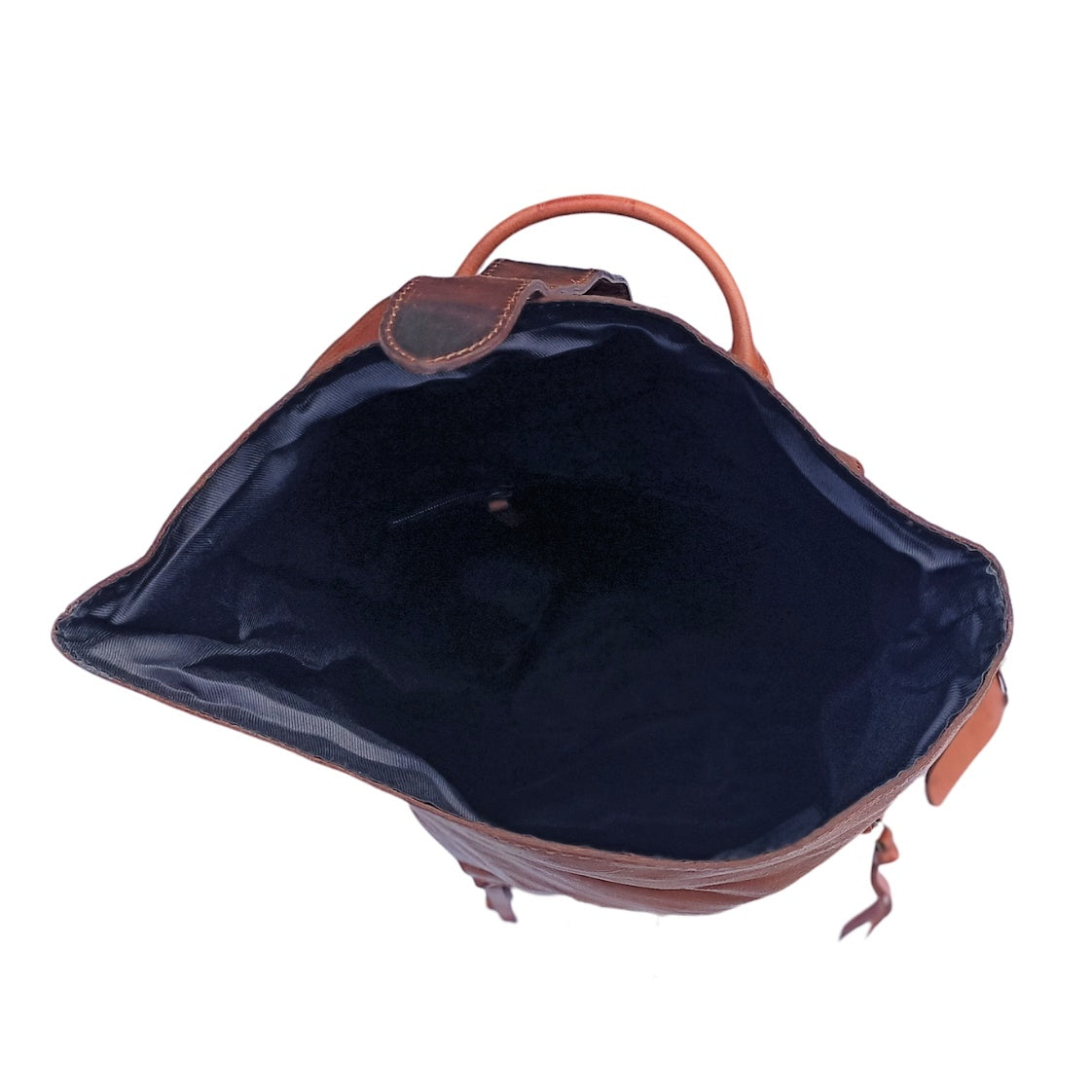 Dunkelbrauner Leder-Rucksack