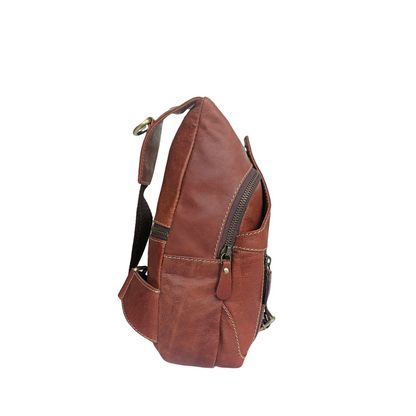 Portabler Leder Rucksack