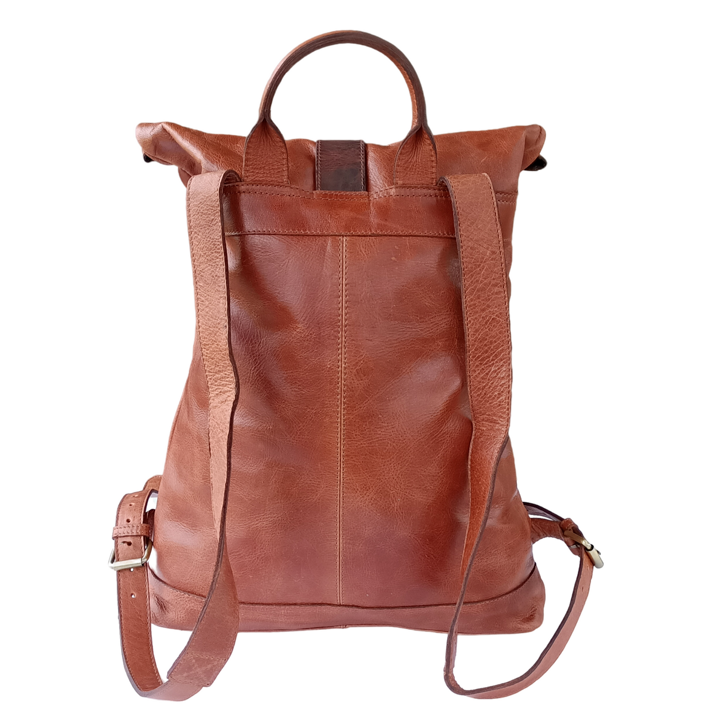 Dunkelbrauner Leder-Rucksack