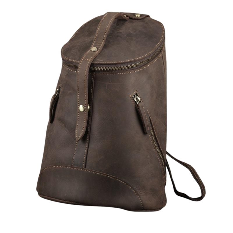 Vintage Leder Rucksack Tasche College