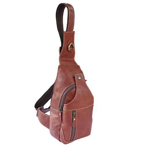 Portabler Leder Rucksack