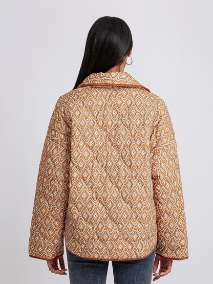 Maya | Gesteppte Wickeljacke