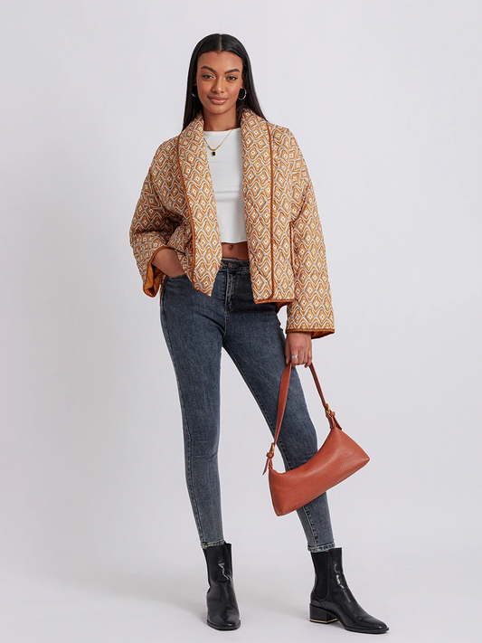 Maya | Gesteppte Wickeljacke