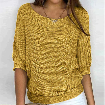 THARAH | Oberteil - Elegant - Strickmuster / Vielseitigs Design - Alltagstauglich für Damen
