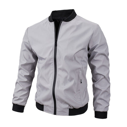 Herren Herbstjacke mit regulärer Passform, Seitentaschen und geradem Saum