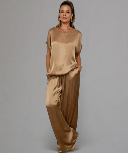 Tharah | Damen-Set mit satinartiger Textur