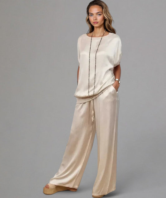 Tharah | Damen-Set mit satinartiger Textur