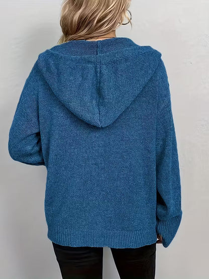 Karalina™ | Strickcardigan mit Zopfmuster und Knopfleiste