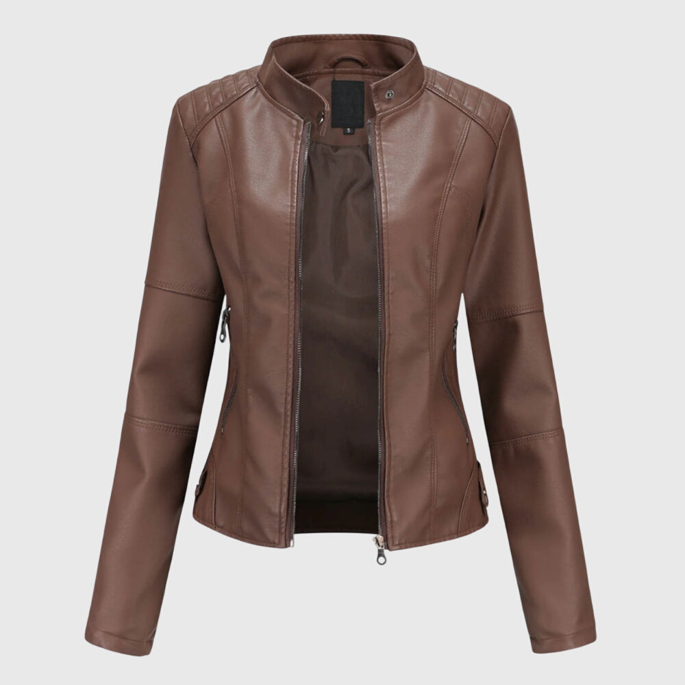 Giorgina™ – Stilvolle Lederjacke für Damen