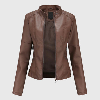 Giorgina™ – Stilvolle Lederjacke für Damen