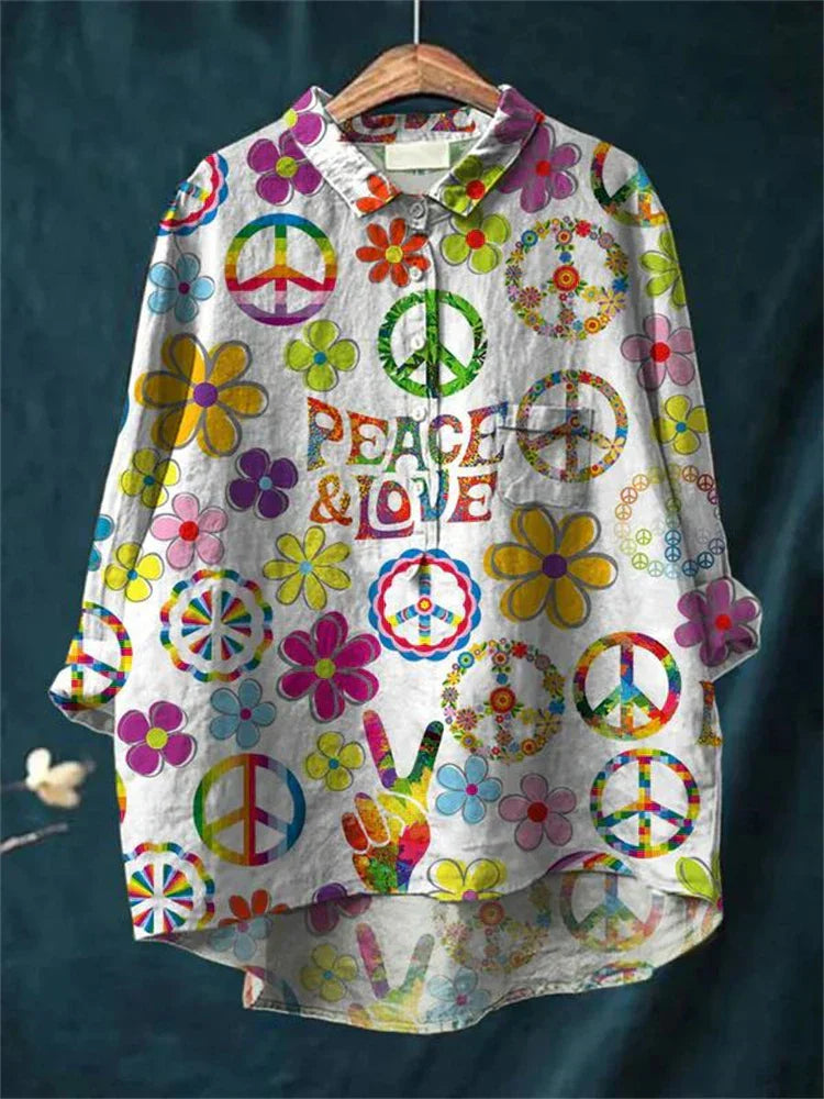 Friedens Hippie Kunst Shirt