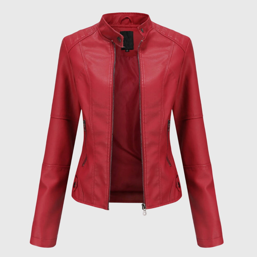 Giorgina™ – Stilvolle Lederjacke für Damen