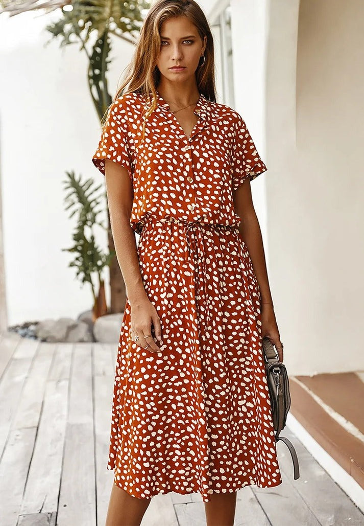 Edith | Elegantes Kleid mit V-Ausschnitt