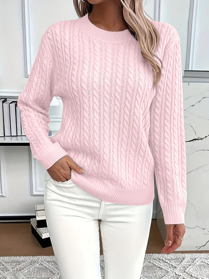 Bernila | Damen Kabelstrickpullover