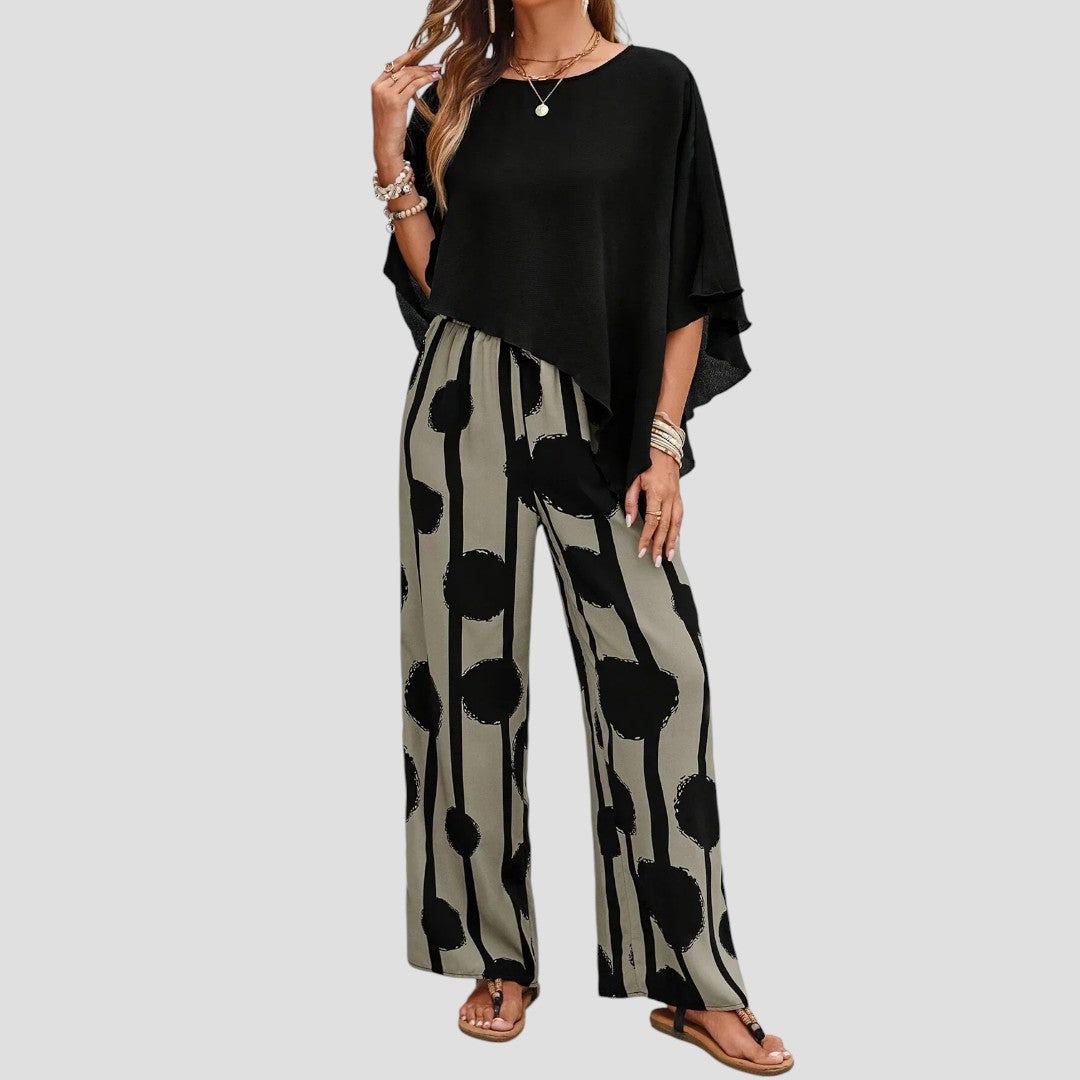 ELISKA | DAMENSET MIT ASYMMETRISCHEM TOP