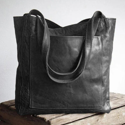 Rosa | Geräumige Leder-Tote-Tasche
