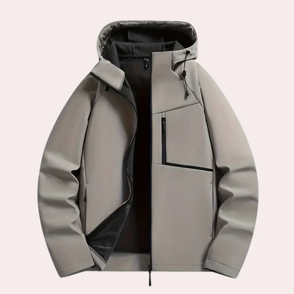 Herren Winter-Cordjacke mit Knopfleiste und isolierendem Innenfutter