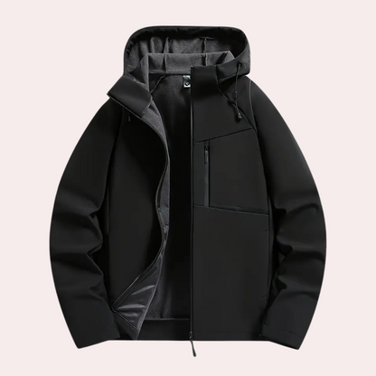 Herren Winter-Cordjacke mit Knopfleiste und isolierendem Innenfutter