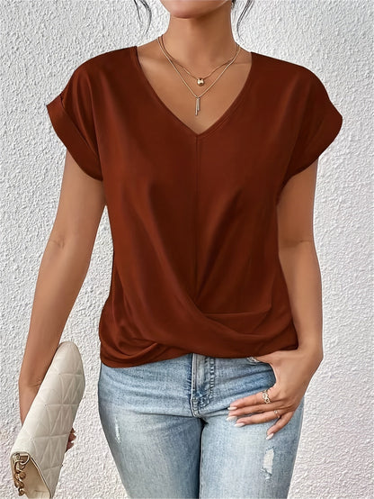 MELIA | CASUAL T-SHIRT MIT HERZAUSSCHNITT