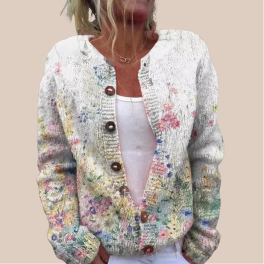 Alda - Cardigan mit Blumenmuster