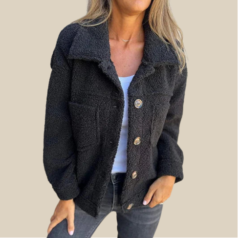 Dahlia - Gemütliche kurze Sherpa-Jacke